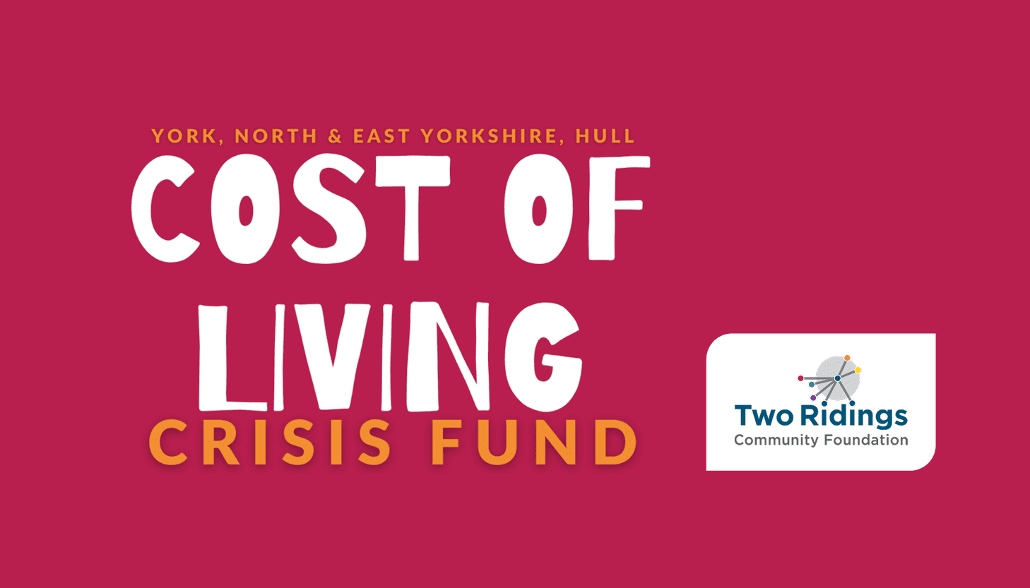 CLOSING DATE 6 NOV: Cost of Living Crisis Fund - Up to £10k for York ...